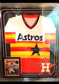 Framed George Springer Houston Astros Jersey 196//280